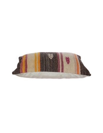 Striped Vintage Large Kilim Pillow