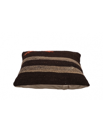 Brown Vintage Kilim Pillow Cover