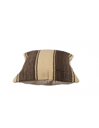 Ivory & Brown Kilim Pillow Cover