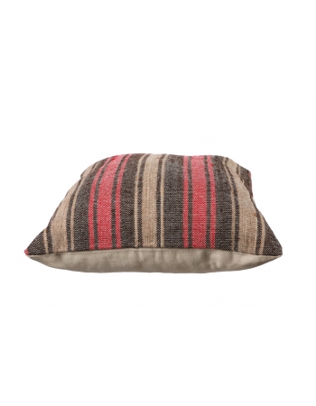 Pink & Brown Striped Kilim Pillow