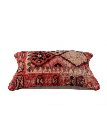 Pink & Brown Vintage Pillow Cover