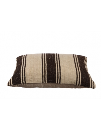 Vintage Brown & Ivory Kilim Pillow