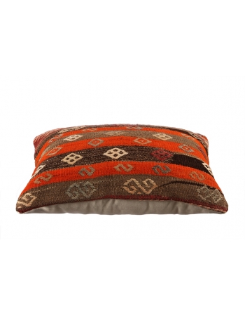 Vintage Brown Kilim Pillow Cover