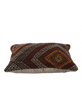 Vintage Embroidered Kilim Pillow Cover