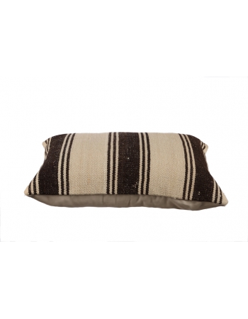 Brown & Ivory Kilim Pillow Cover