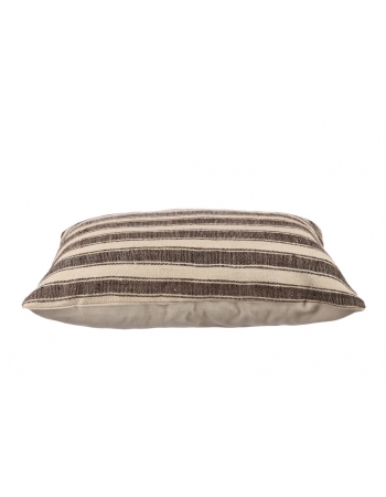 Brown & Ivory Kilim Pillow Cover