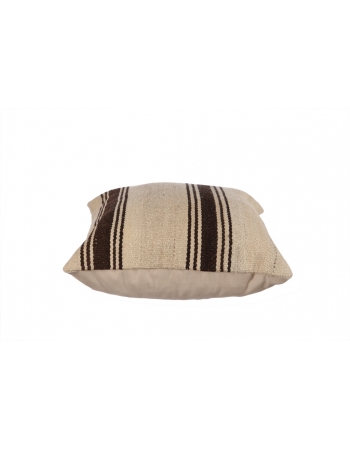 Brown & Ivory Kilim Pillow Cover