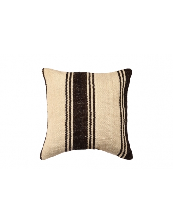 Brown & Ivory Kilim Pillow Cover