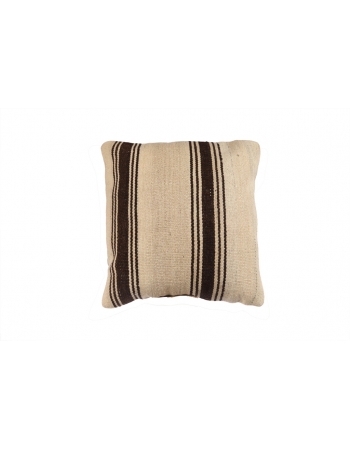 Brown & Ivory Kilim Pillow Cover