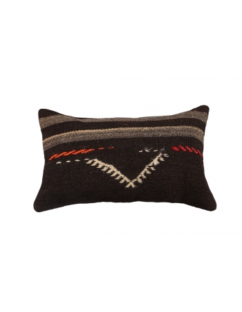 Brown Vintage Kilim Pillow Cover