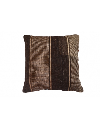 Brown Vintage Kilim Pillow Cover