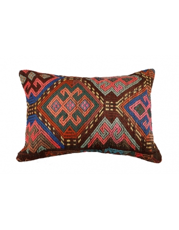 Embroidered Kilim Pillow Cover