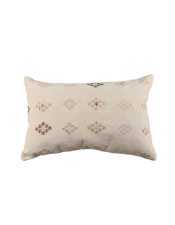 Embroidered Kilim Pillow Cover