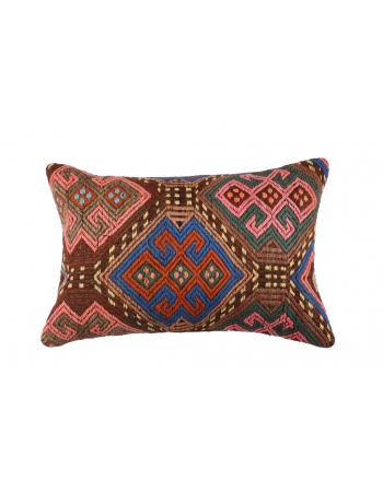 Embroidered Vintage Kilim Pillow Cover