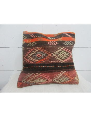 Embroidered Vintage Kilim Pillow Cover