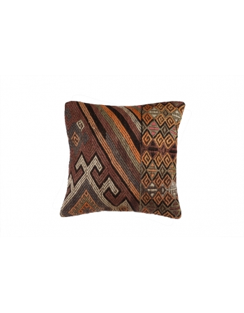 Embroidered Vintage Kilim Pillow Cover