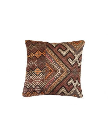 Embroidered Vintage Kilim Pillow Cover