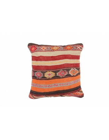 Embroidered Vintage Kilim Pillow Cover