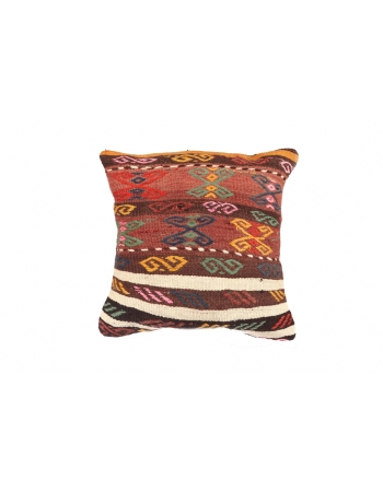 Embroidered Vintage Kilim Pillow Cover