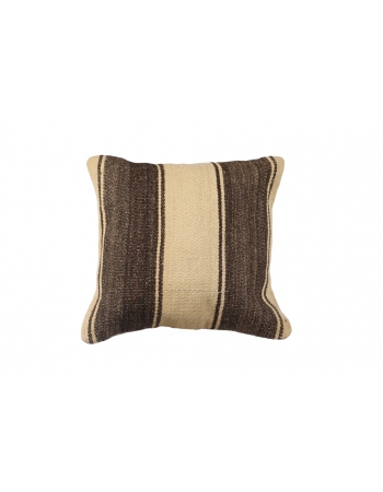 Ivory & Brown Kilim Pillow Cover