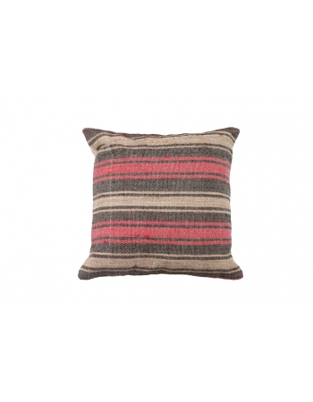 Pink & Brown Striped Kilim Pillow
