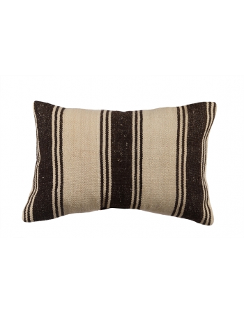 Vintage Brown & Ivory Kilim Pillow