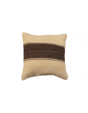 Vintage Brown & Ivory Kilim Pillow