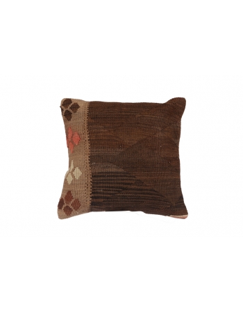 Vintage Brown Kilim Pillow