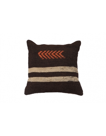 Vintage Brown Kilim Pillow Cover