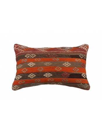 Vintage Brown Kilim Pillow Cover