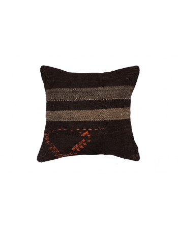 Vintage Brown Kilim Pillow Cover