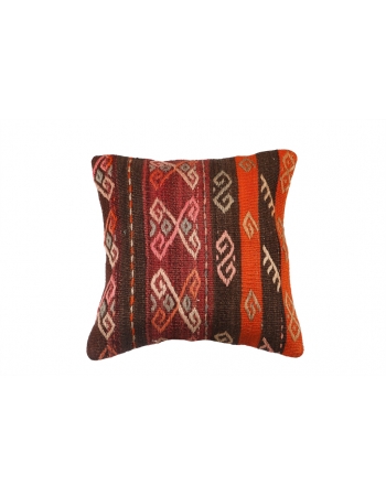 Vintage Embroidered Kilim Pillow Cover