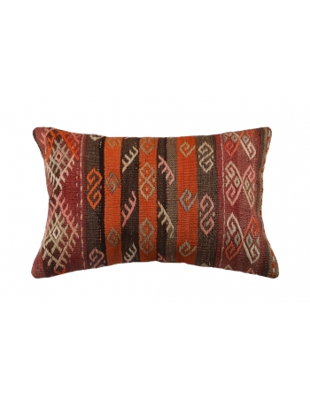 Vintage Embroidered Kilim Pillow Cover