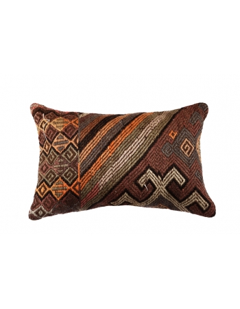 Vintage Embroidered Kilim Pillow Cover