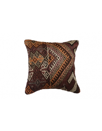 Vintage Embroidered Kilim Pillow Cover