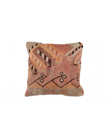 Vintage Faded Kilim Pillow Cover