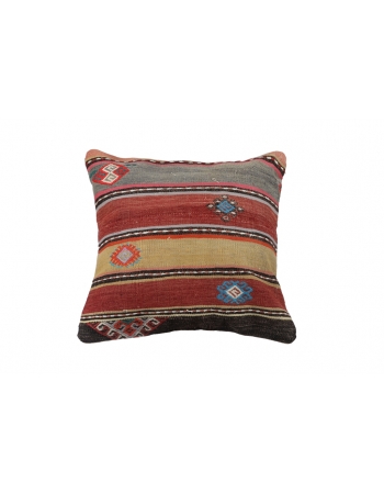 Vintage Striped Kilim Pillow Cover
