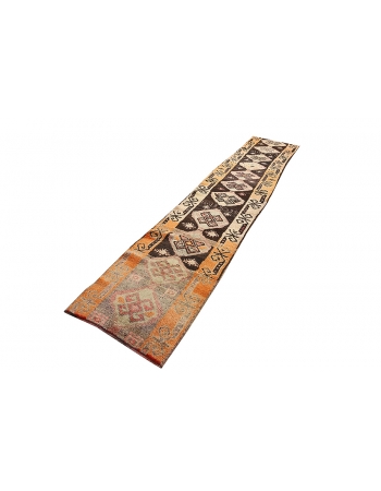 Unique Decorative Turkish Kars Runner - 2`5