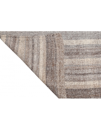 Gray Modern Large Vintage Kilim - 7`7