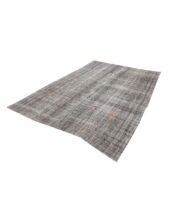 Vintage Gray Modern Kilim Rug - 7`3