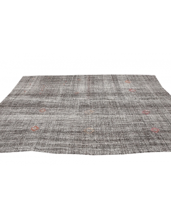 Vintage Gray Modern Kilim Rug - 7`3