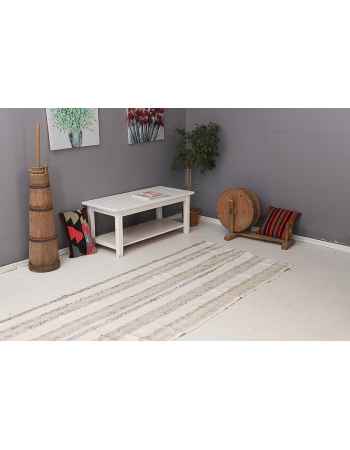 Striped Vintage Modern Kilim Runner - 3`6