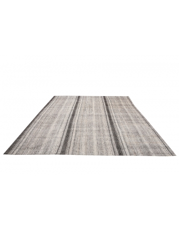 Large Gray Vintage Kilim - 8`6