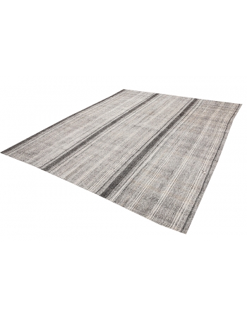 Large Gray Vintage Kilim - 8`6