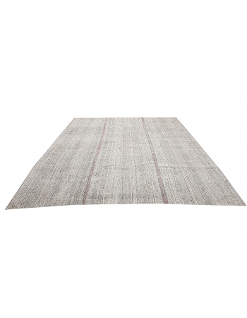 Gray Large Vintage Kilim Rug - 8`10