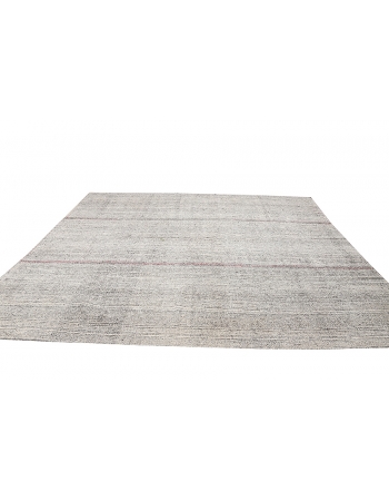 Gray Large Vintage Kilim Rug - 8`10