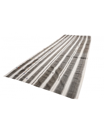 Striped Large Vintage Kilim Rug - 7`1