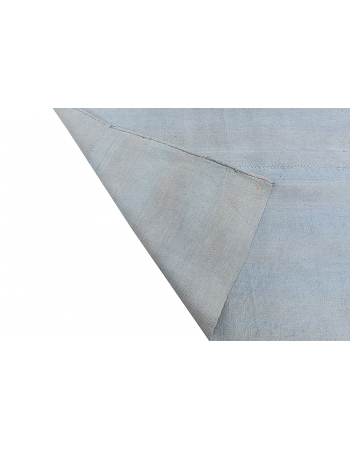 Faded Blue Overdyed Vintage Kilim Rug - 5`9