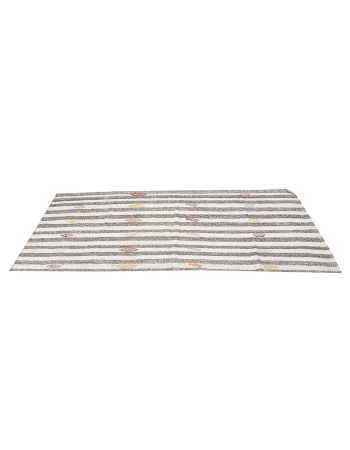 Gray & White Vintage Kilim Rug - 3`3