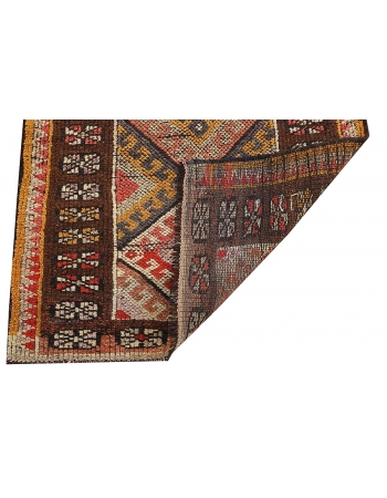 Decorative Vintage Wool Runner - 2`10